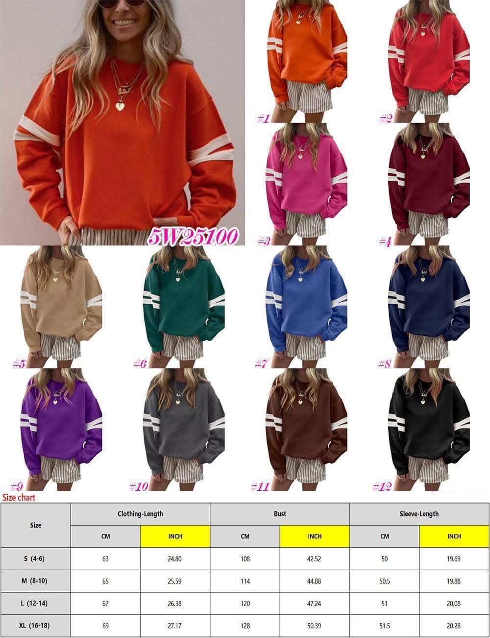 Varsity Stripe Sleeve Sweatshirt