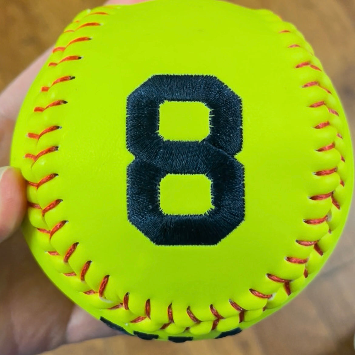 Pine Tree Embroidered Softball