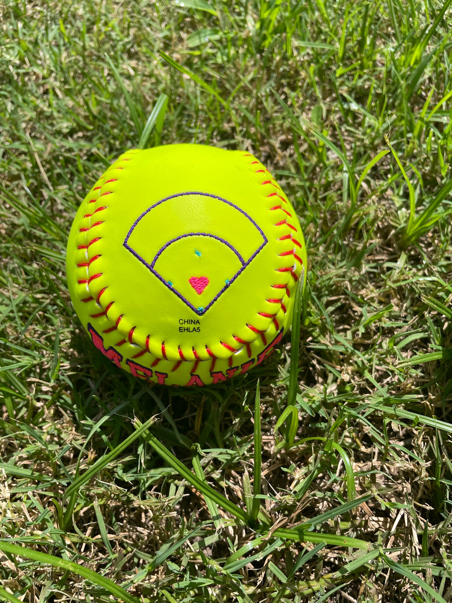 Custom Field Position Embroidered Softball