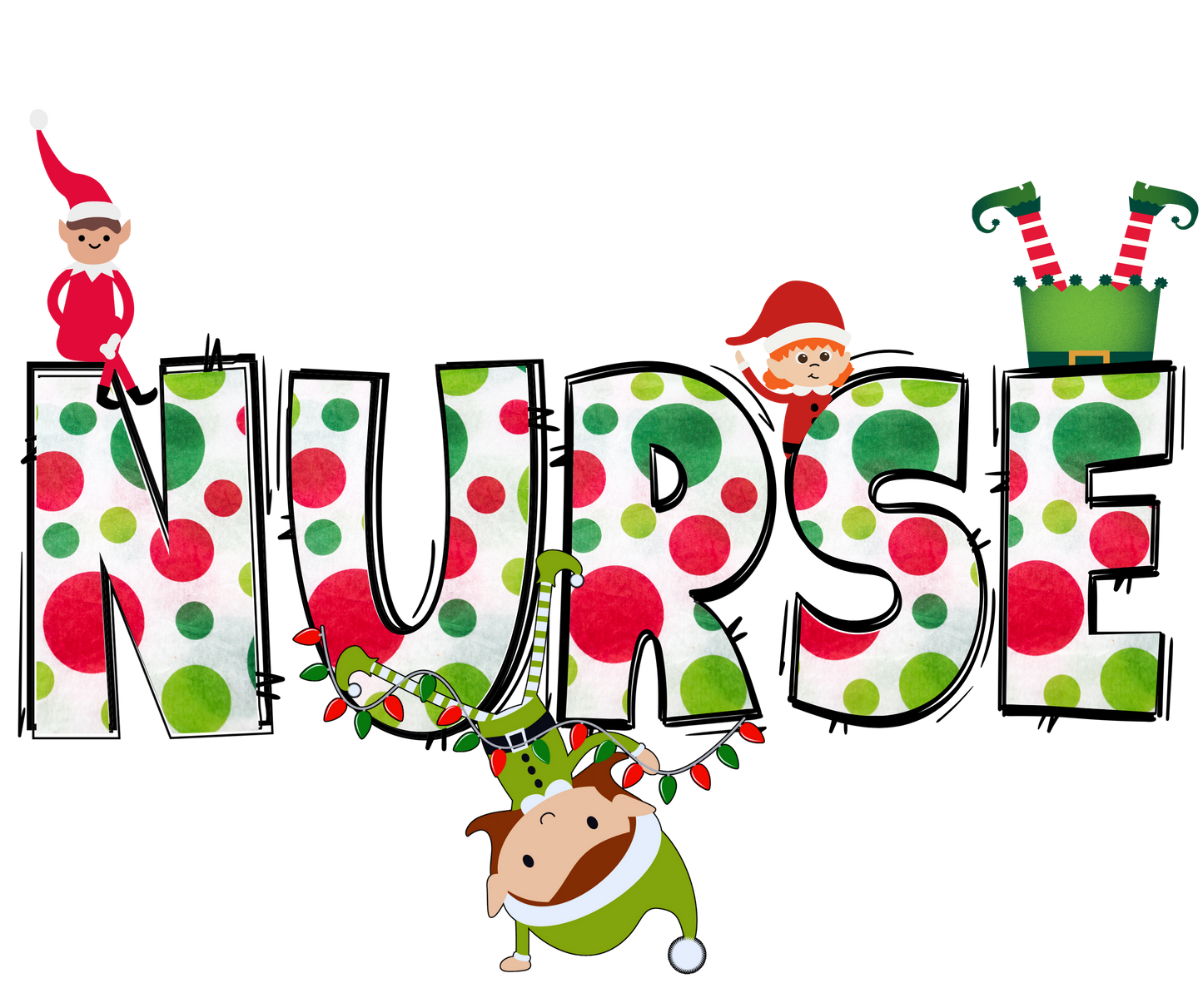 Elfing Around Christmas Nurse