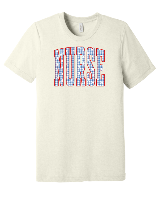Patriotic Picnic Nurse Tee