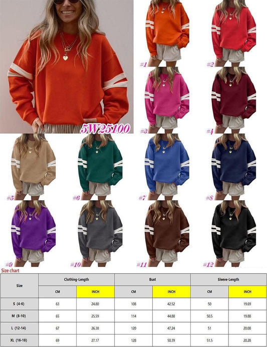 Varsity Stripe Sleeve Sweatshirt